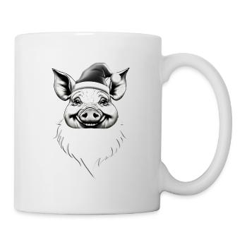 Santa Pig Festive Funny - Mug - white - Right