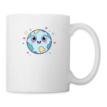 Erde - Tasse - Weiß - Rechts