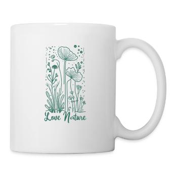 Aimez la nature - Mug blanc - blanc - Droite