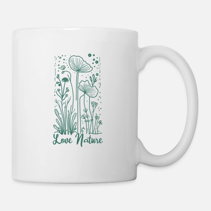 Aimez la nature - Mug blanc - blanc