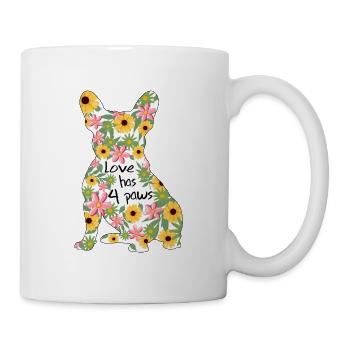 Bouledogue Français Chien Patte Français - Mug blanc - blanc - Droite