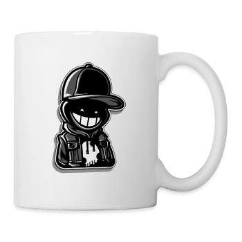 hiphop baseball kappe rap - Tasse - Weiß - Rechts