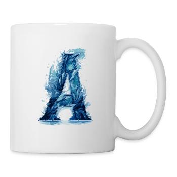 Nom avec une lettre - Mug blanc - blanc - Droite