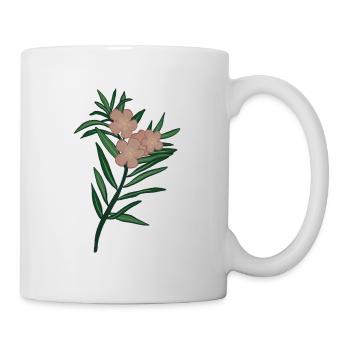Pink Branch Oleander Flower - Mug - white - Right