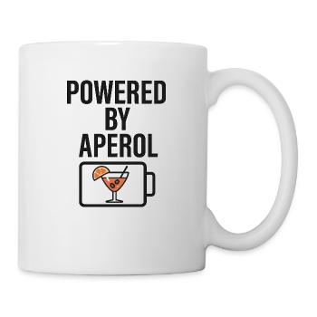 Powered by Aperoli - Tasse - Weiß - Rechts