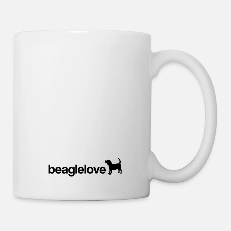amour beagle - Mug blanc - blanc