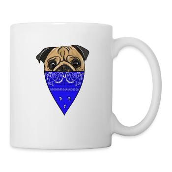 Pug Life - Tasse - Weiß - Rechts