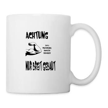 Schwinger, schwingen, Muskeln, Männergeschenk - Tasse - Weiß - Rechts