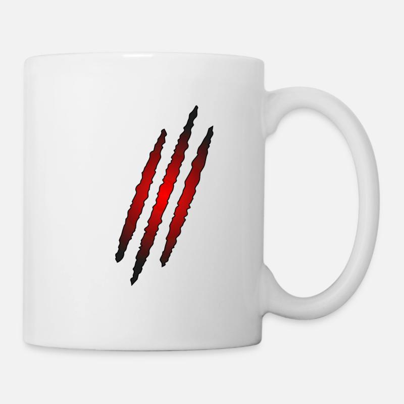 Égratignures de griffes - Mug blanc - blanc