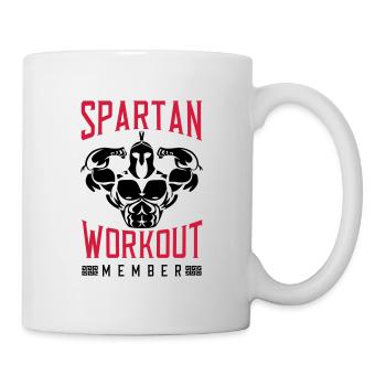 spartaner bodybuilder spartan fitness - Tasse - Weiß - Rechts