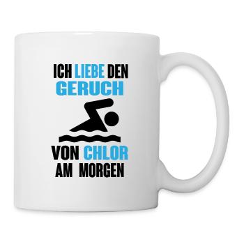 Lifeguard Swimming pool chlorine - Mug - white - Right