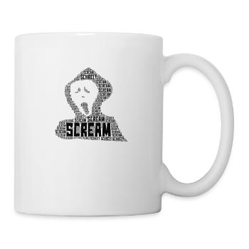 Scream - Horror - Halloween Shirt - Mug - white - Right