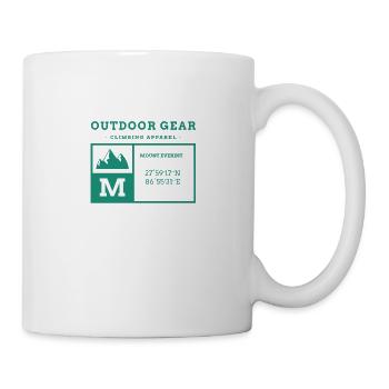 T-Shirt MOUNTAIN EVEREST Motiv - Tasse - Weiß - Rechts