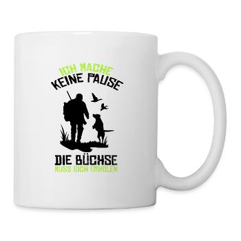 Jagen Hasenjagd Kaninchenjagd Schützenverein - Tasse - Weiß - Rechts