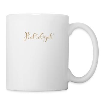 Christliches Design Halleluja - Tasse - Weiß - Rechts