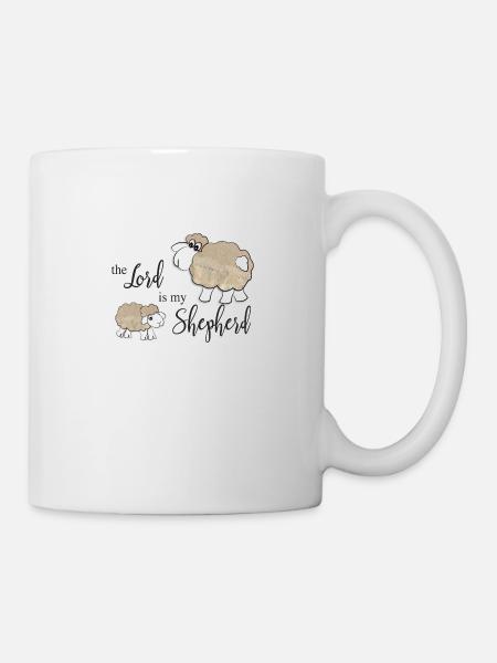 Christian Design The Lord is My Shepherd - Mug - white
