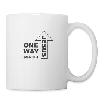 Christian Design One Way Jesus - Mug - white - Right