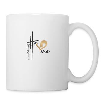 Design chrétien Il m’aime inconditionnellement - Mug blanc - blanc - Droite