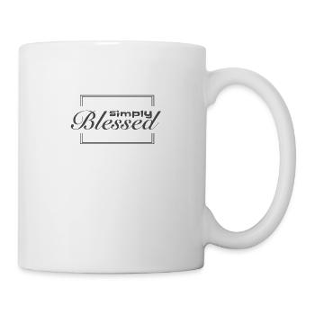 Christliches Design einfach gesegnet - Tasse - Weiß - Rechts
