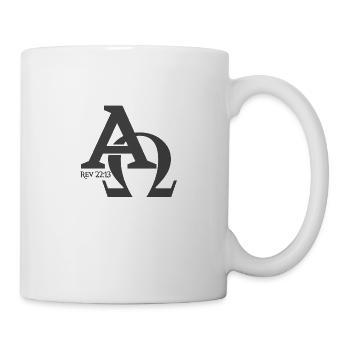Christian Design Alpha and Omega, the Greek - Mug - white - Right