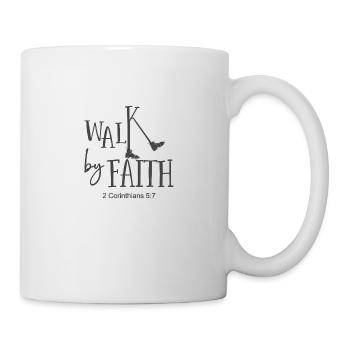 Christian Design Walk by Faith 2 Korinther 5 - Tasse - Weiß - Rechts