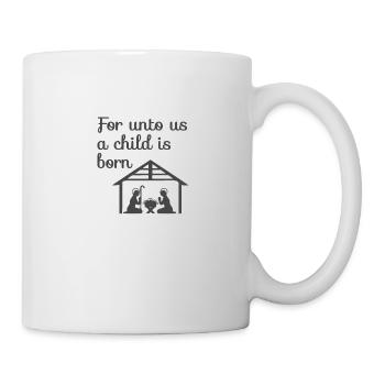 Crèche de Noël chrétienne - Mug blanc - blanc - Droite
