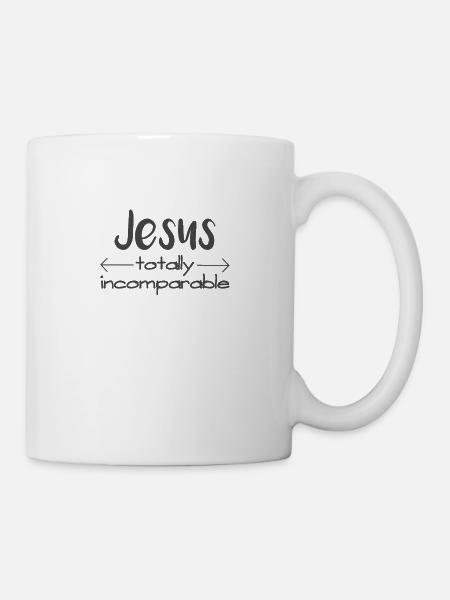Christian Design Jesus, völlig unvergleichlich - Tasse - Weiß