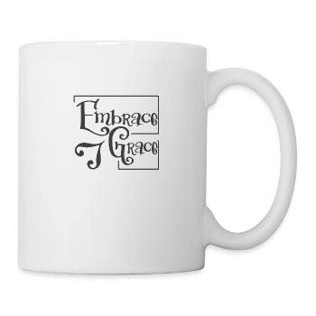 Le design chrétien embrasse la grâce - Mug blanc - blanc - Droite