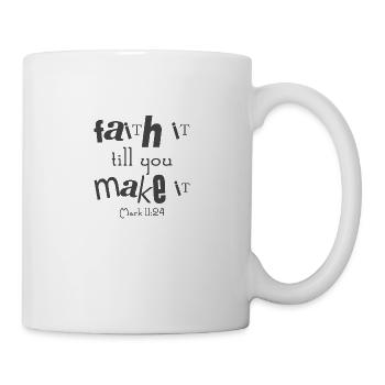 Conception chrétienne Foi jusqu’à ce que vous le fassiez marquer - Mug blanc - blanc - Droite