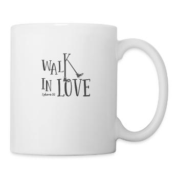 Christian Design Walk in Love Éphésiens 5:2 - Mug blanc - blanc - Droite