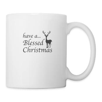 Christian Christmas Design Blessed Christmas - Mug - white - Right