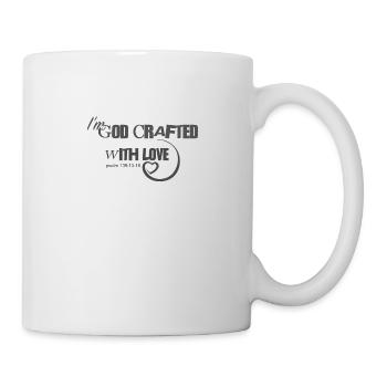 Le design chrétien Je suis fabriqué avec amour Psaume 139 - Mug blanc - blanc - Droite