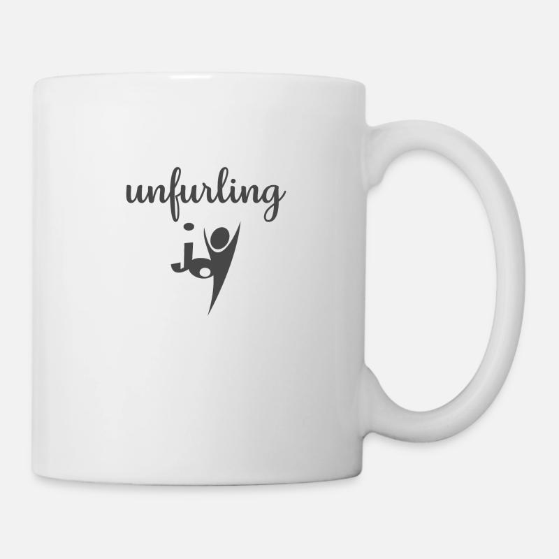 Christliches Design entfaltet Freude - Tasse - Weiß