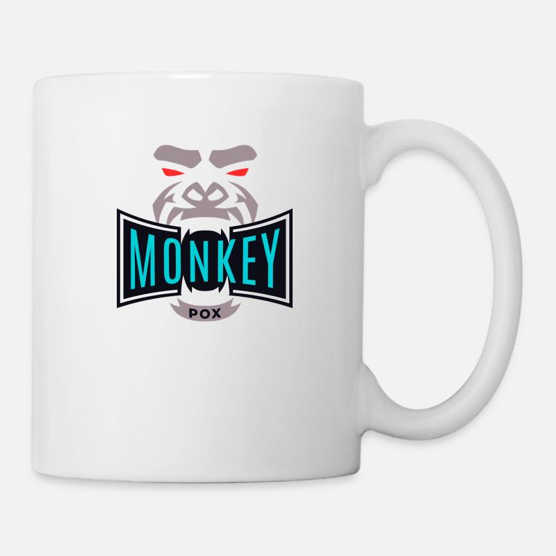 Affen-POX - Tasse - Weiß