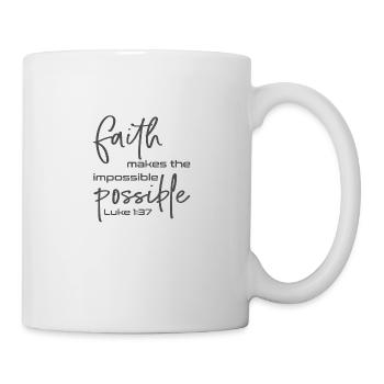 La foi chrétienne rend l’impossible - Mug blanc - blanc - Droite