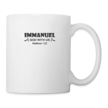 Christian Design Immanuel Meaning God with us - Mug - white - Right