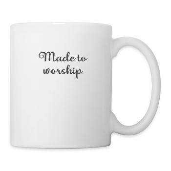 Christian Design Made to Worship - Mug - white - Right