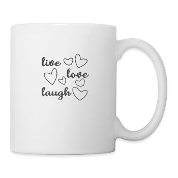 Live, love, laugh Way to go!! - Mug - white - Right