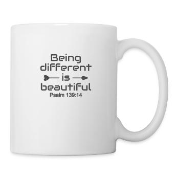 Christliches Design, das anders ist, ist schön - Tasse - Weiß - Rechts