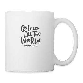Le design chrétien entre dans le monde entier Marc 16:15 - Mug blanc - blanc - Droite