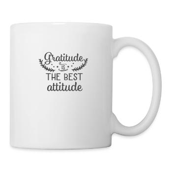 Christian Design Gratitude is the Best Attitude - Mug - white - Right