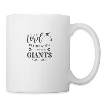 Dessein chrétien Le Seigneur est plus grand que le - Mug blanc - blanc - Droite
