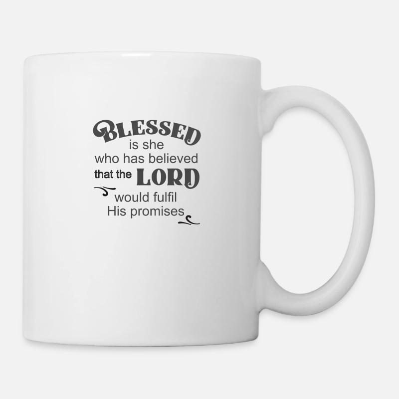 Le design chrétien croit aux promesses et est - Mug blanc - blanc
