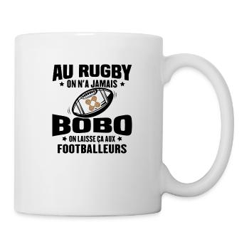 Cadeau humour pour joueur de rugby - Mug blanc - blanc - Droite