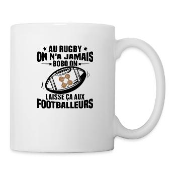 Cadeau humour pour joueur de rugby - Mug blanc - blanc - Droite