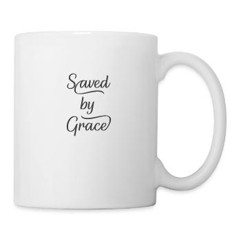 Le design chrétien sauvé par la grâce - Mug blanc - blanc - Droite