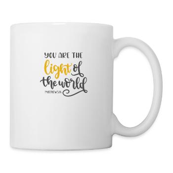 Christian Design Sie sind das Licht der Welt - Tasse - Weiß - Rechts