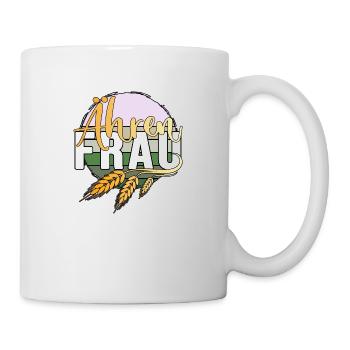 Landwirtin Dorfleben Ährenfrau vom Biobauernhof - Tasse - Weiß - Rechts