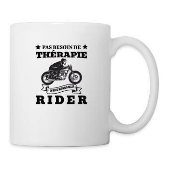 j'ai pas besoin de thérapie - Mug blanc - blanc - Droite