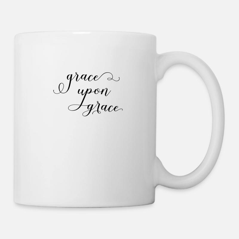 Le design chrétien grâce sur grâce - Mug blanc - blanc